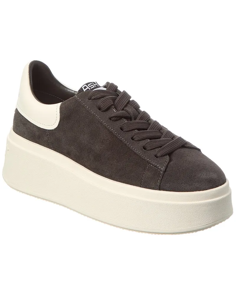 ash Moxie Suede Platform Sneaker Black