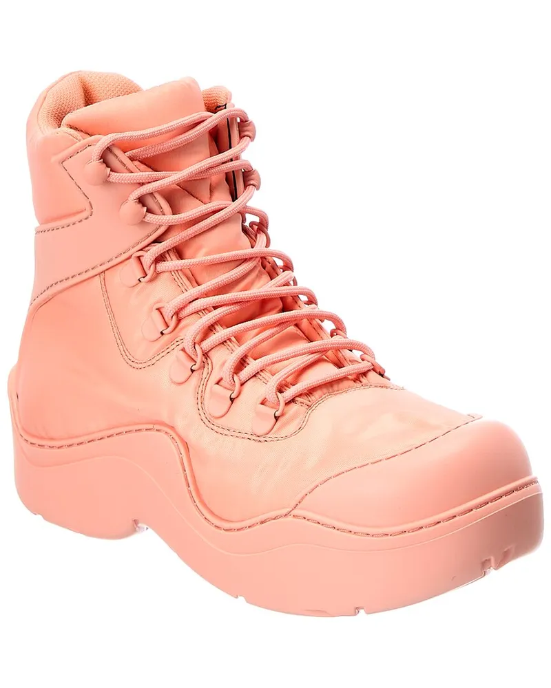 Bottega Veneta The Puddle Bomber Rubber Boot Pink