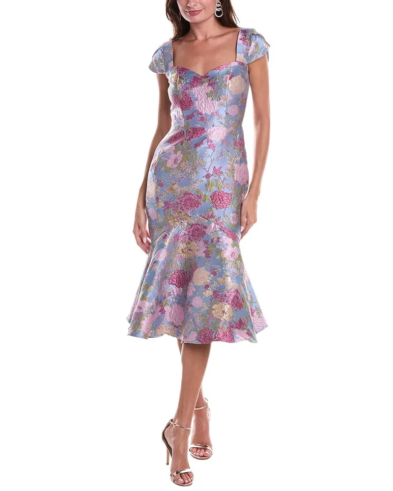 THEIA Logen Cocktail Dress Purple