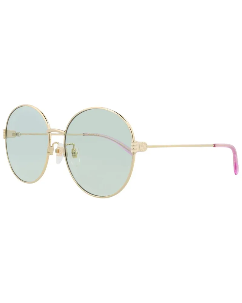Gucci Women's GG1281SK 60mm Sunglasses Gold