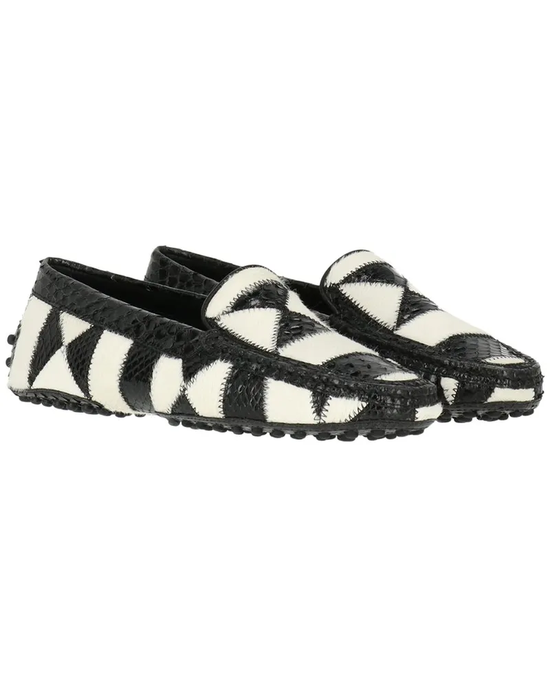 TOD'S TOD’s All Over Design Leather Loafer Black