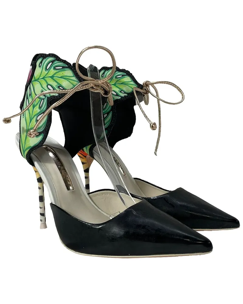 Sophia Webster Women's Leather Rousseau Jungle Ankle Tie Pump (Authentic Pre-Loved Nocolor