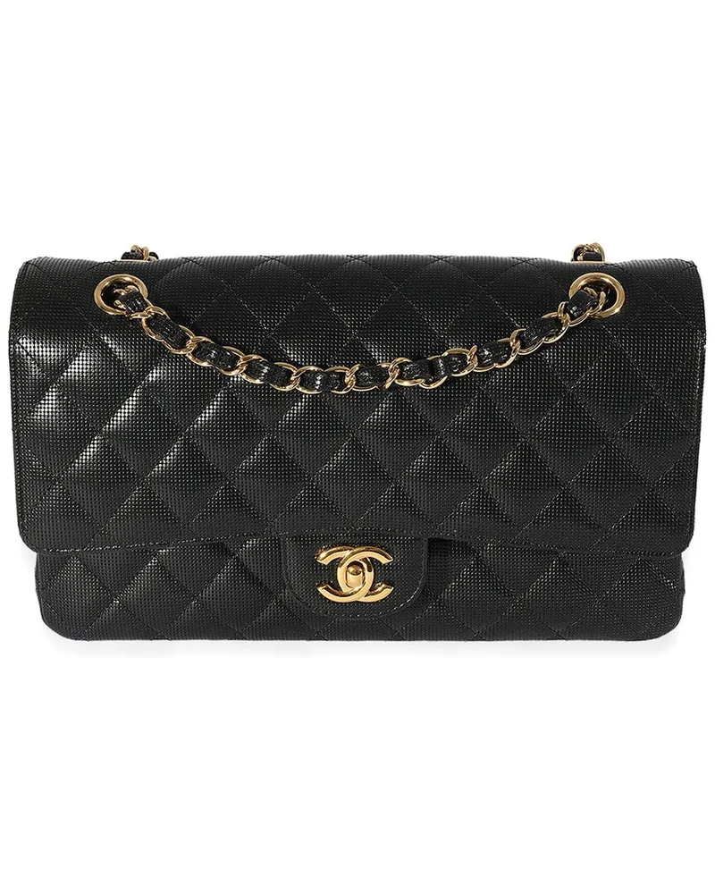 Chanel Black Quilted Lambskin Medium Classic Double Flap Bag (Authentic Pre-  Loved Nocolor
