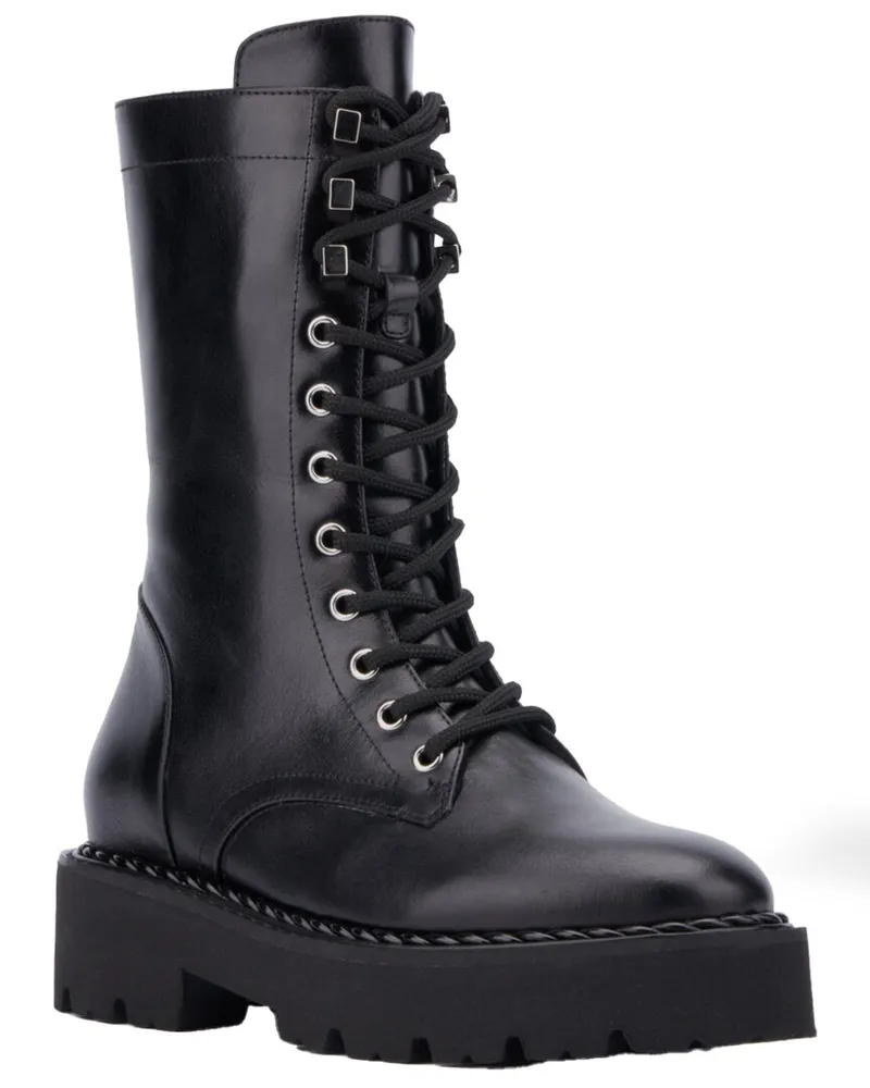 Aquatalia Silvana Weatherproof Leather Boot Black