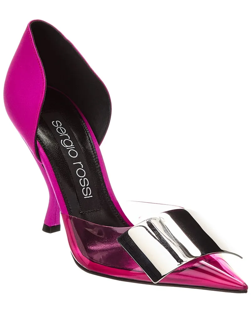 Sergio Rossi Satin Pump Pink