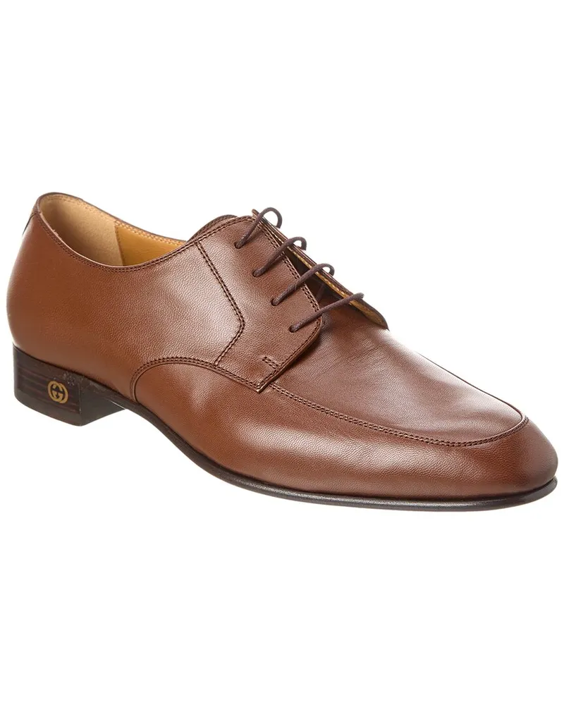 Gucci Leather Oxford Brown