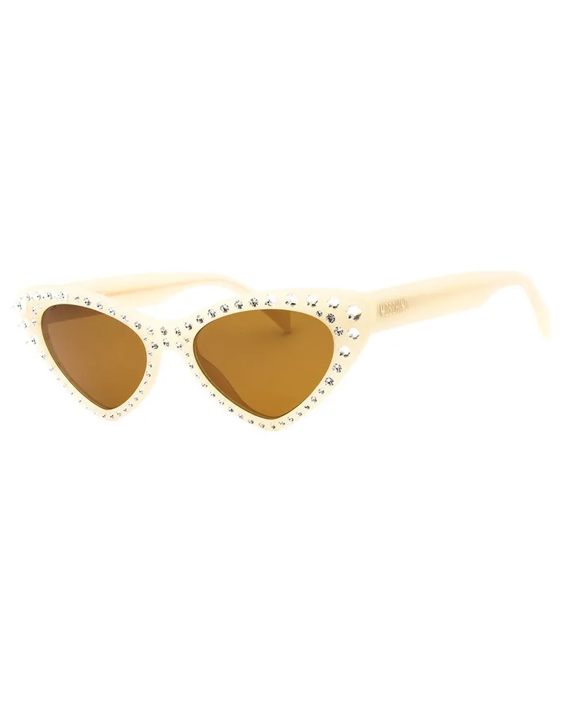 Moschino Women's MOS006/S/STR 52mm Sunglasses White
