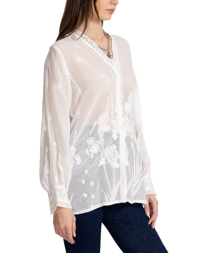 Johnny Was De Vries Tunic White