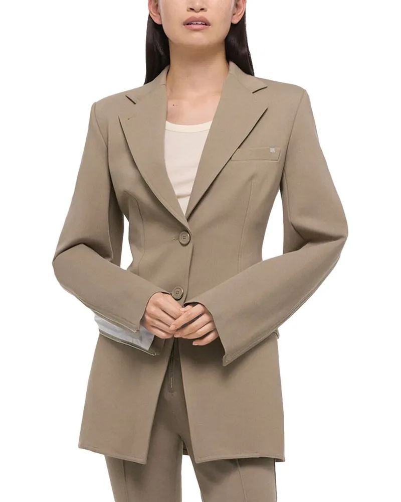 Helmut Lang Waisted Ponte Blazer Nocolor