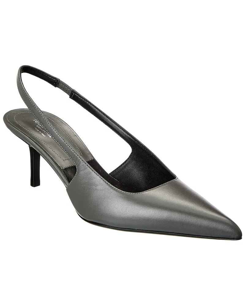 Michael Kors Emma Leather Slingback Pump Grey