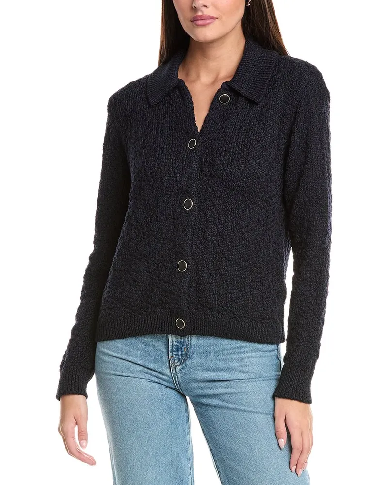 Rag & Bone Lecroy Wool-Blend Cardigan Blue