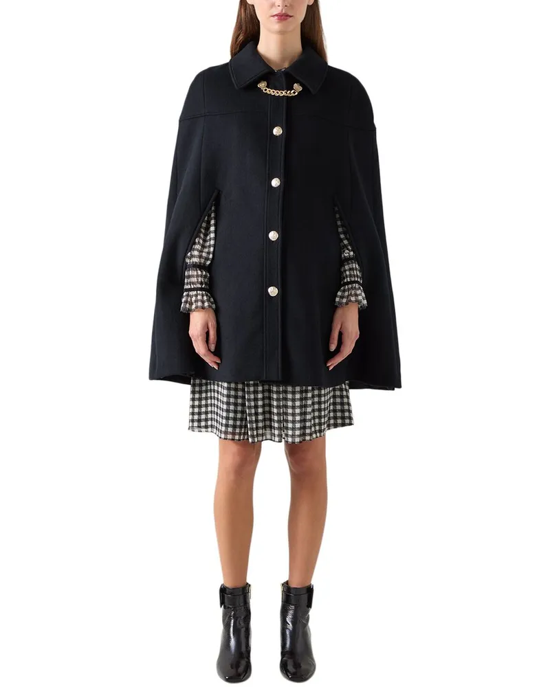 L.K.Bennett  Mia Wool-Blend Coat Black