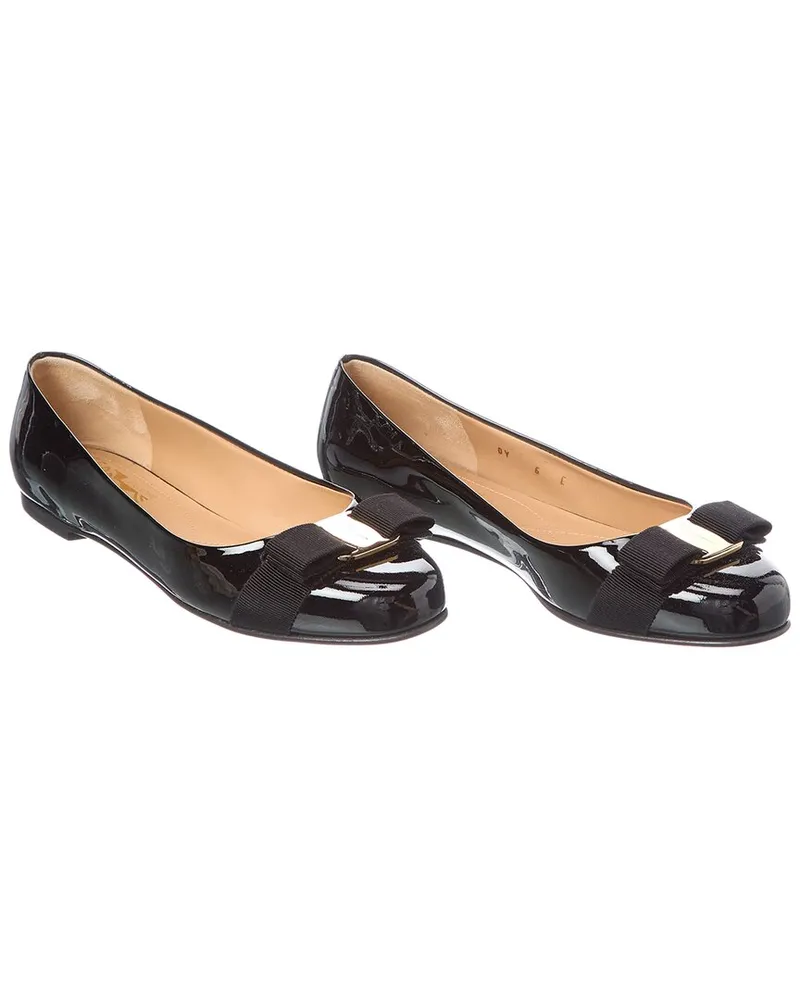 Ferragamo Varina Patent Ballet Flat (Authentic Pre-Loved Nocolor