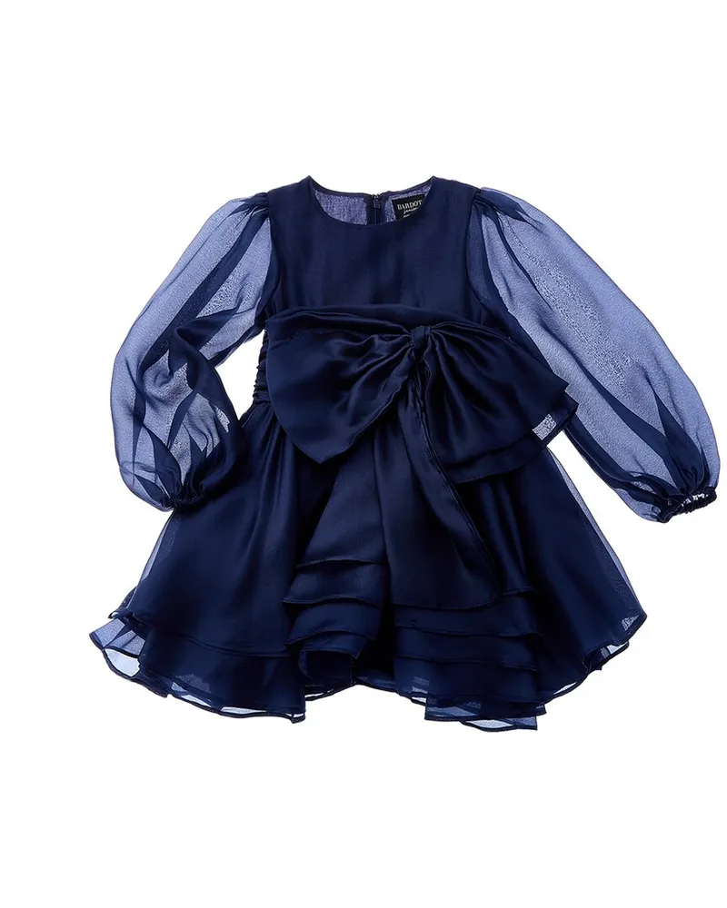 Bardot Enya Organza Mini Dress Blue