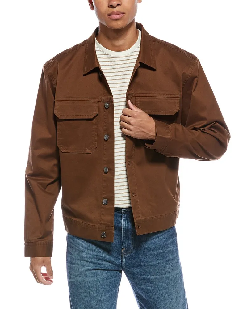 ATM Twill Cargo Shirt Brown