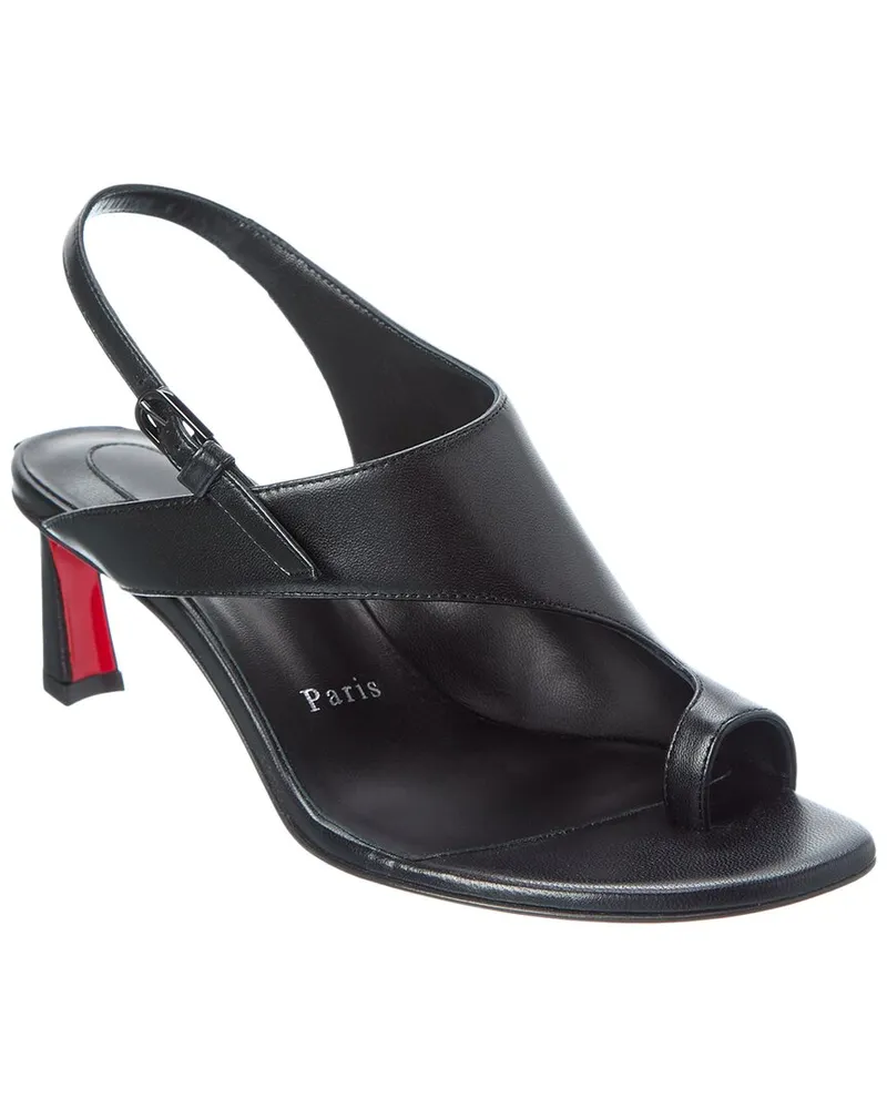 Christian Louboutin Viva Condora 55 Leather Sandal Black