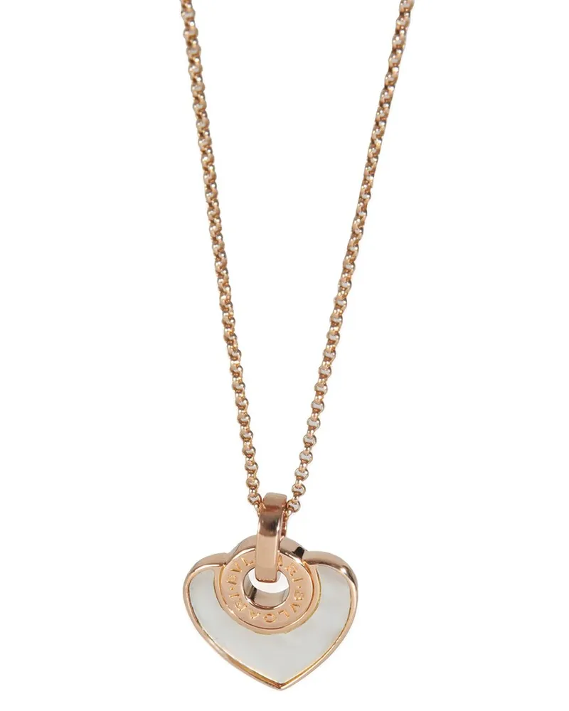Bulgari BVLGARI Cuore Heart 18K Rose Gold Pendant (Authentic Pre-Loved Nocolor