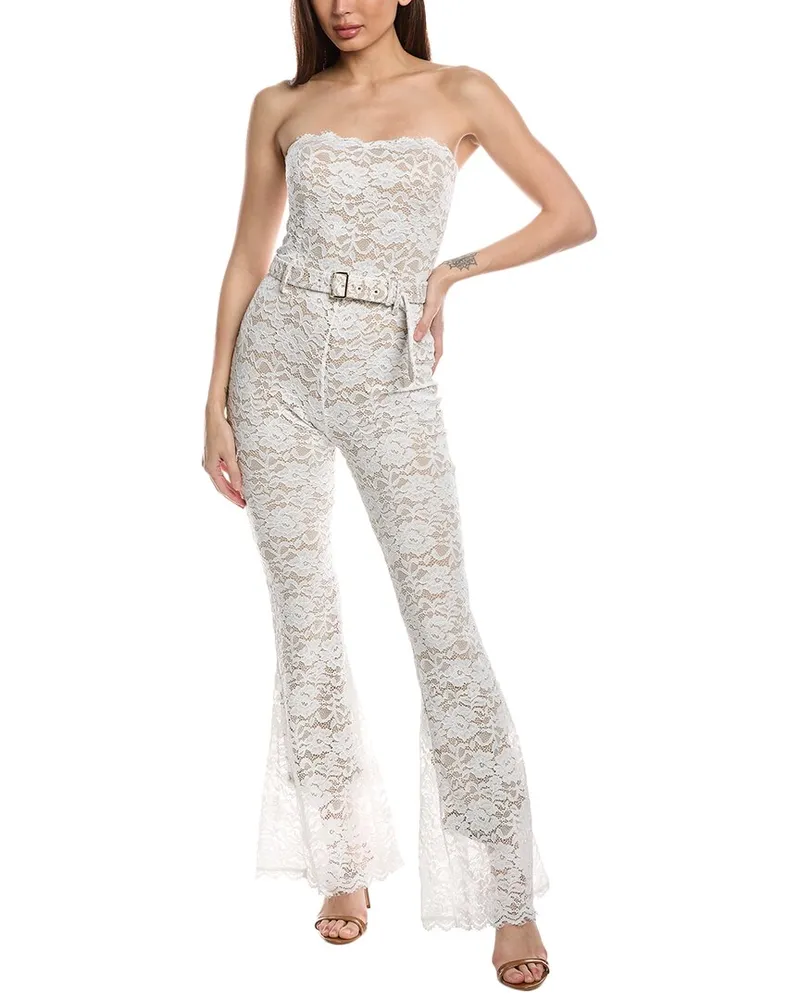 GENERATION LOVE Elyssa Stretch Lace Jumpsuit White