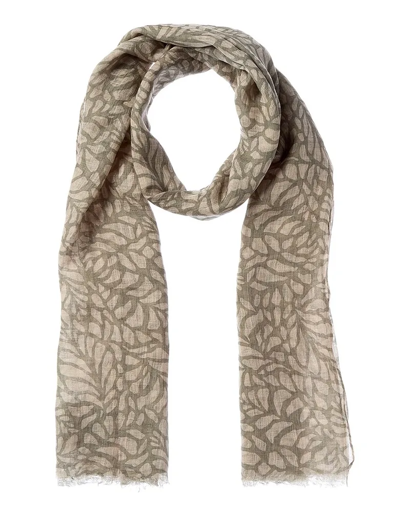 Brunello Cucinelli Linen Scarf Green