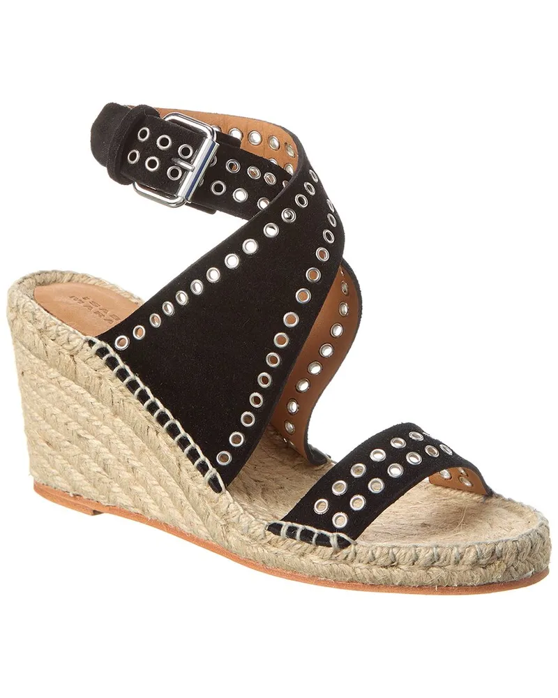 Isabel Marant Iriane Canvas Wedge Sandal Nocolor
