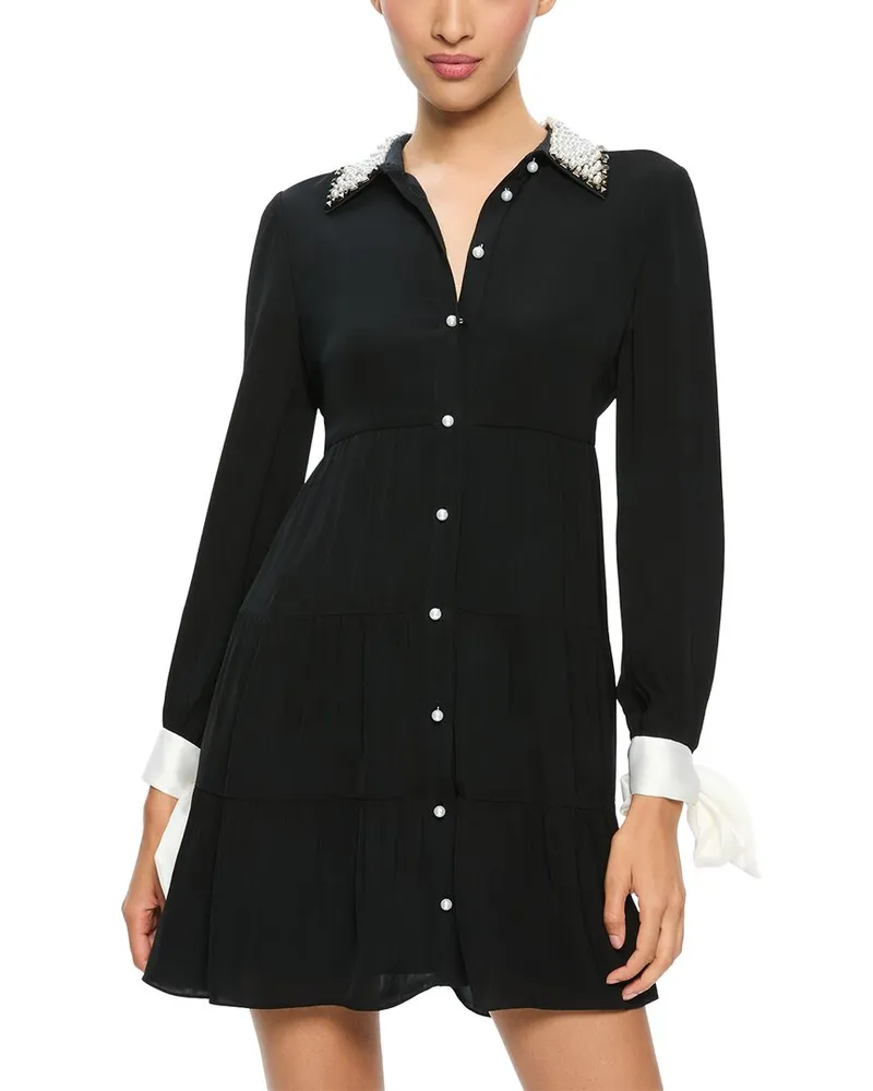 Alice + Olivia Meeko Shirtdress Nocolor
