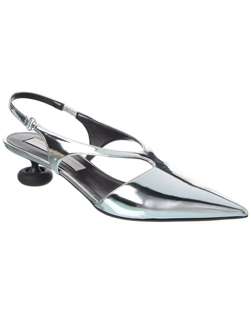 Stella McCartney Shroom Slingback Pump Silver