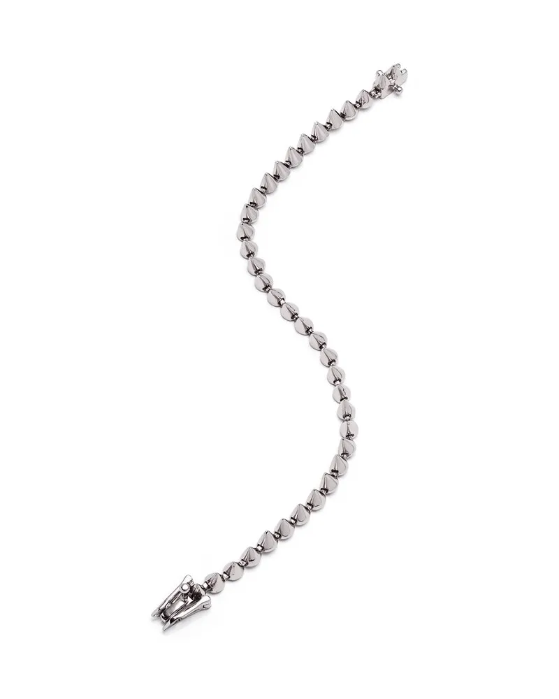Eddie Borgo Rhodium Plated Cone Tennis Bracelet Nocolor