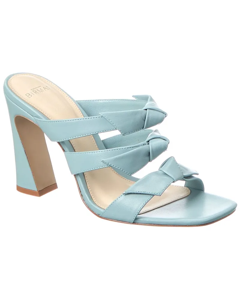 Alexandre Birman Lolita Square 90 Leather Sandal Blue