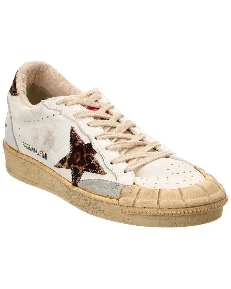 Golden Goose Ballstar Leather & Haircalf Sneaker Nocolor