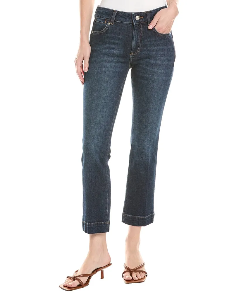 SPORTMAX Schermo Midnight Blue Mini Flare Jean Blue