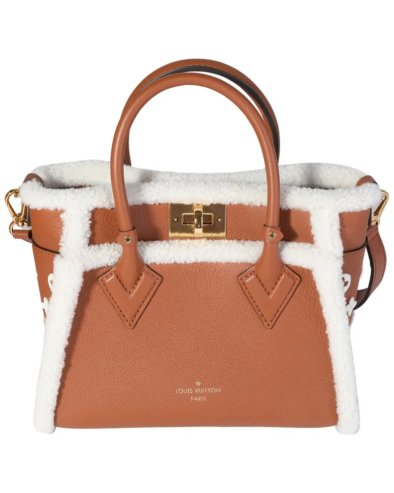 Louis Vuitton Brown Shearling On My Side PM (Authentic Pre-Loved Nocolor