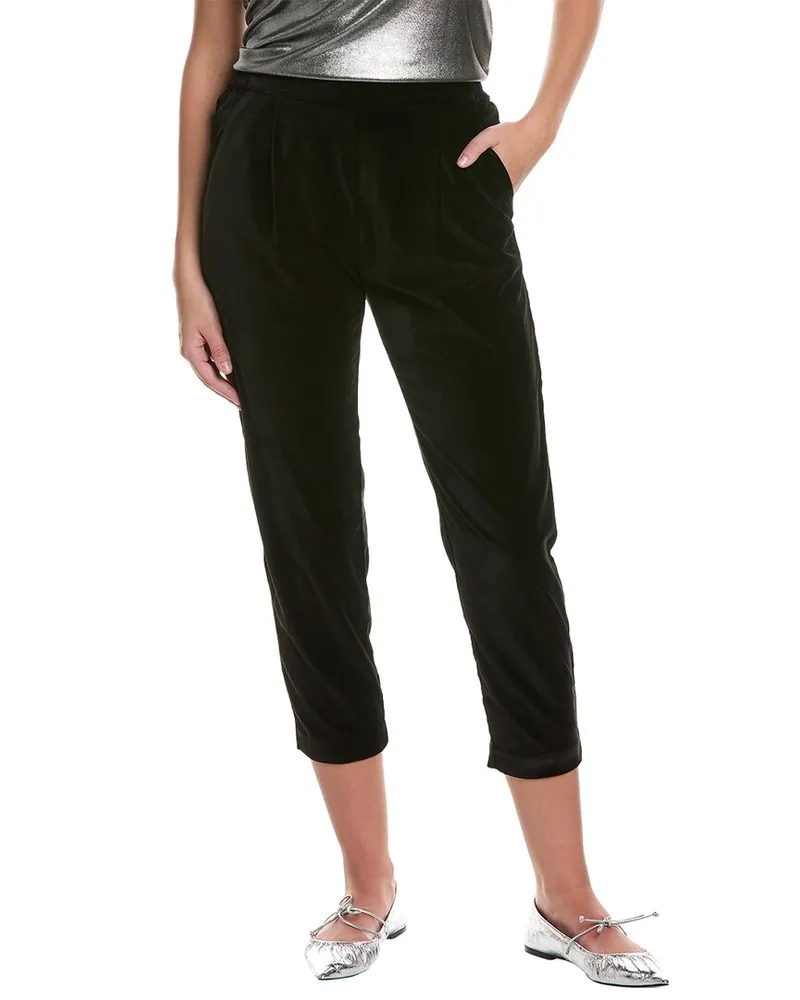 AllSaints Aleida Velvet Trouser Black