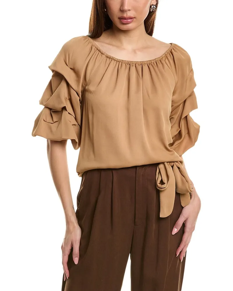 Vince Camuto Off-The-Shoulder Top Beige
