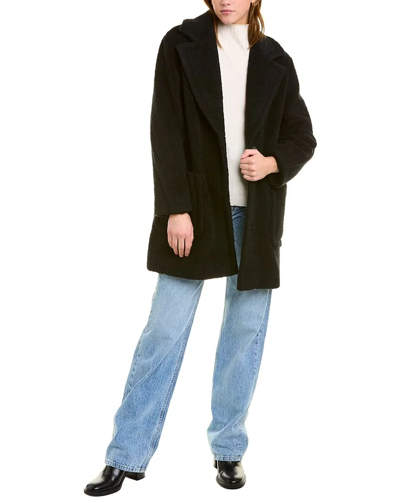 Cinzia Rocca Wool-Blend Coat Brown