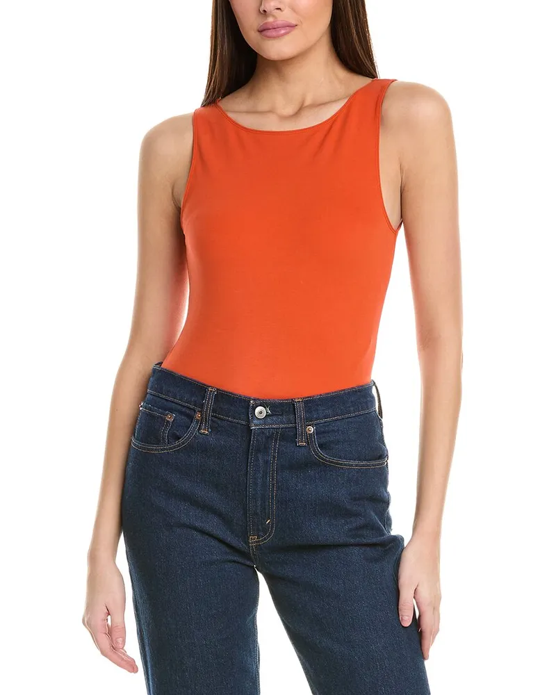 RE/DONE High Neck Bodysuit Orange