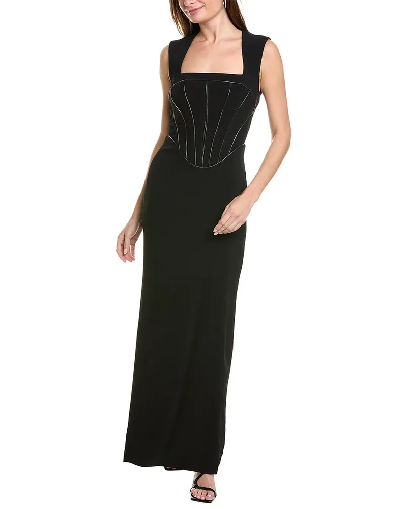 ET OCHS Sienna Flash Piping Gown Black