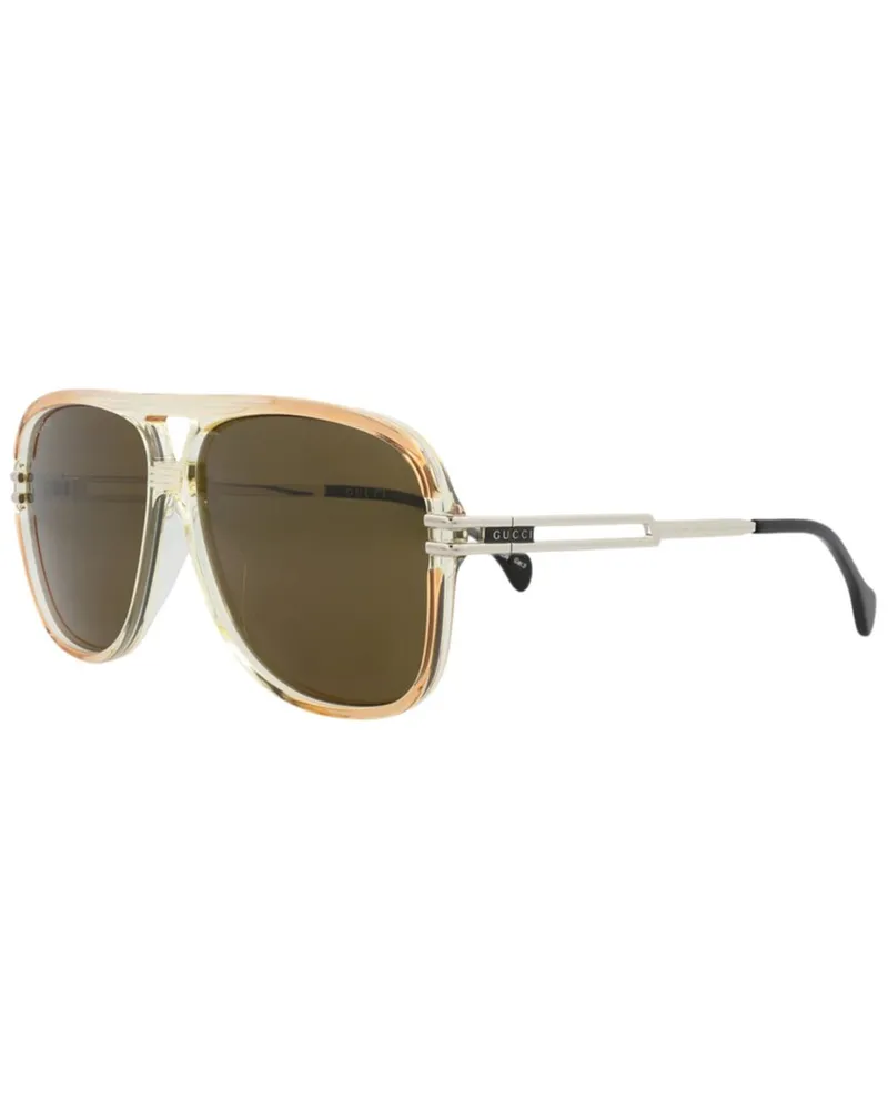 Gucci Men's GG1105S 63mm Sunglasses Orange