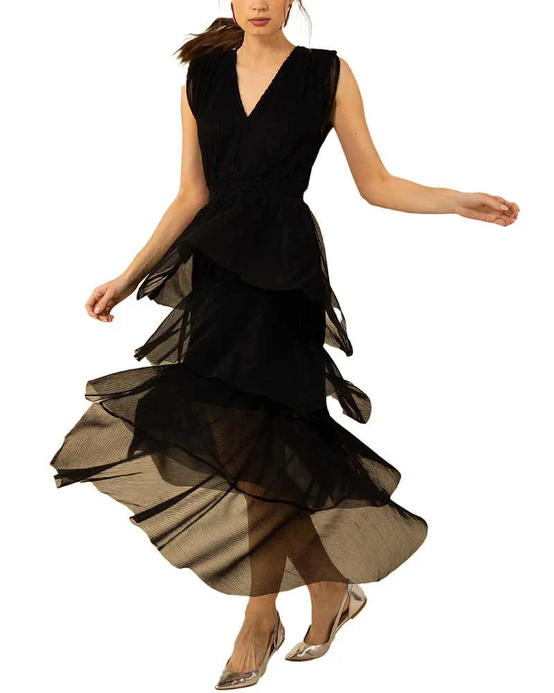 Hale Bob Adelina Sleeveless Maxi Dress Nocolor