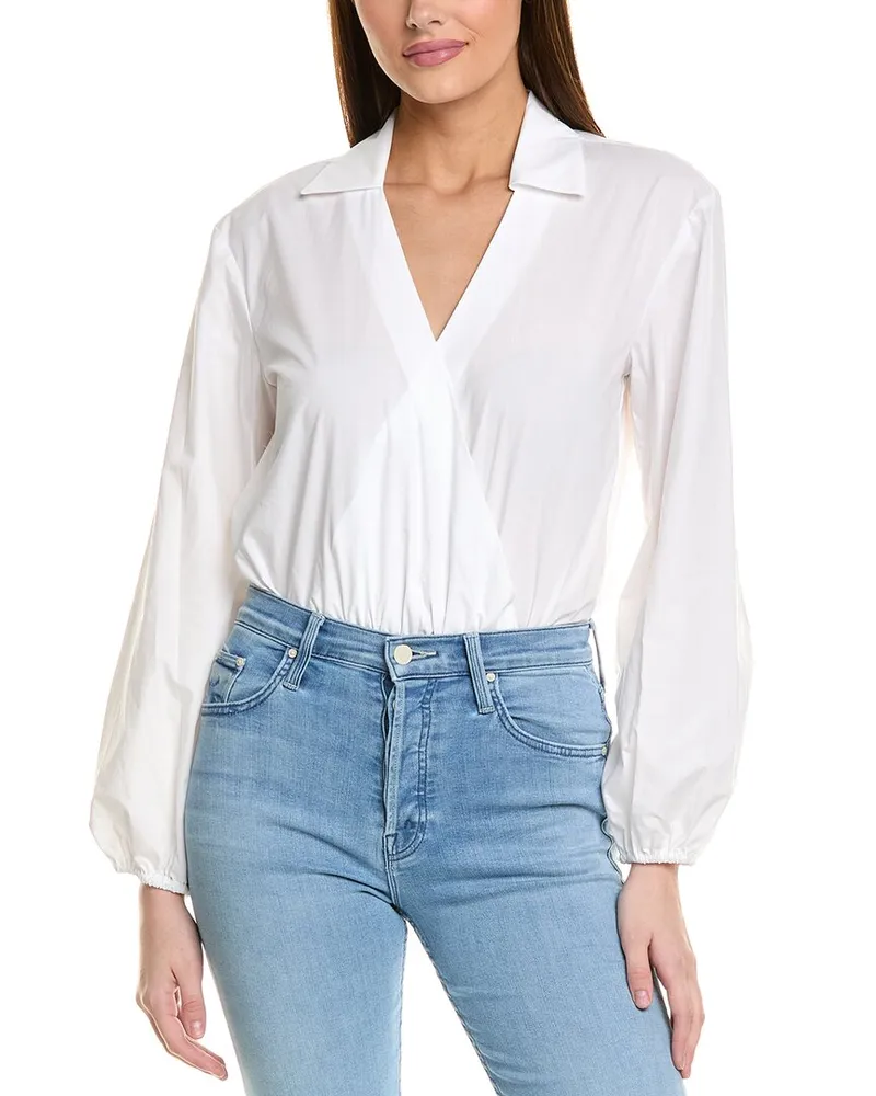 1.STATE Wrap Bodysuit White
