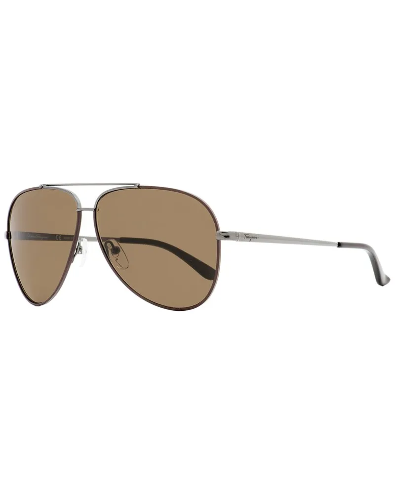 Ferragamo Unisex SF131S 60mm Sunglasses Grey