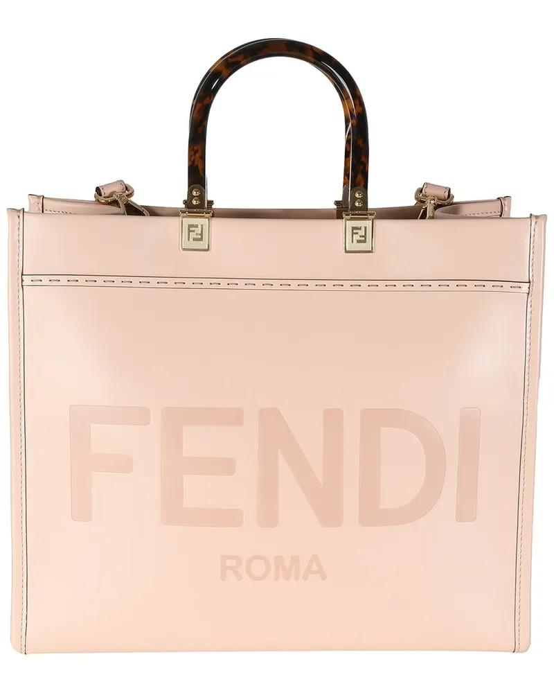 Fendi Pink Leather King Plexiglass Medium Sunshine Shopper Tote (Authentic  Pre-Loved Nocolor