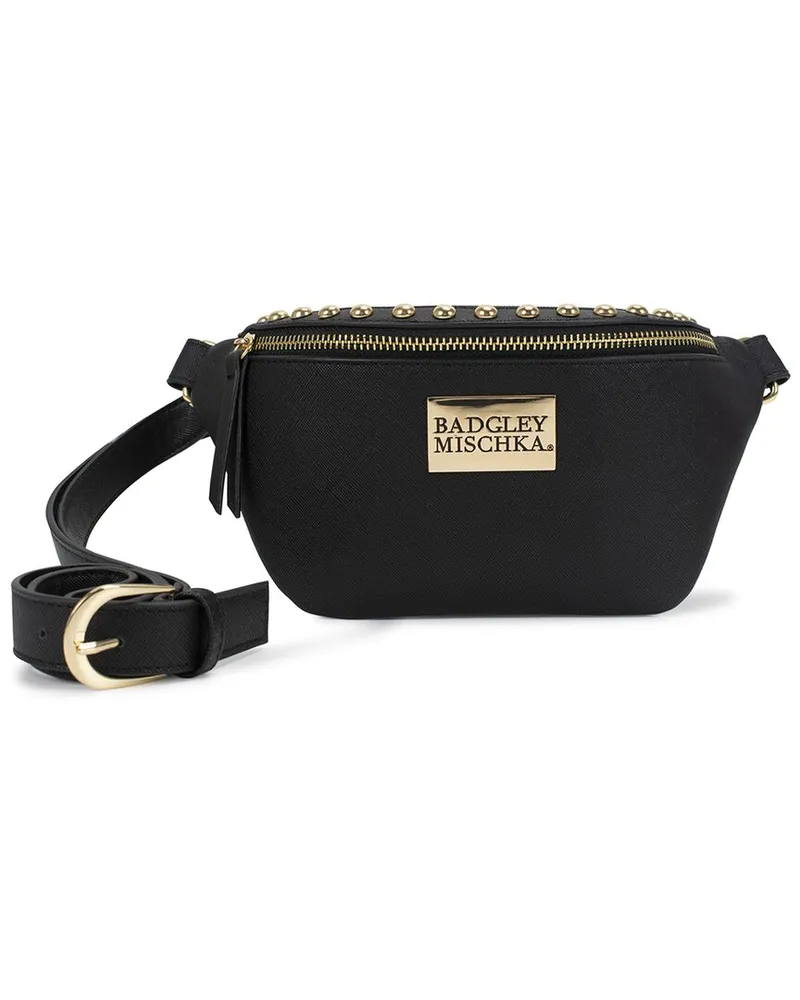 Badgley Mischka Bridgette Vegan Leather Belt Bag Black