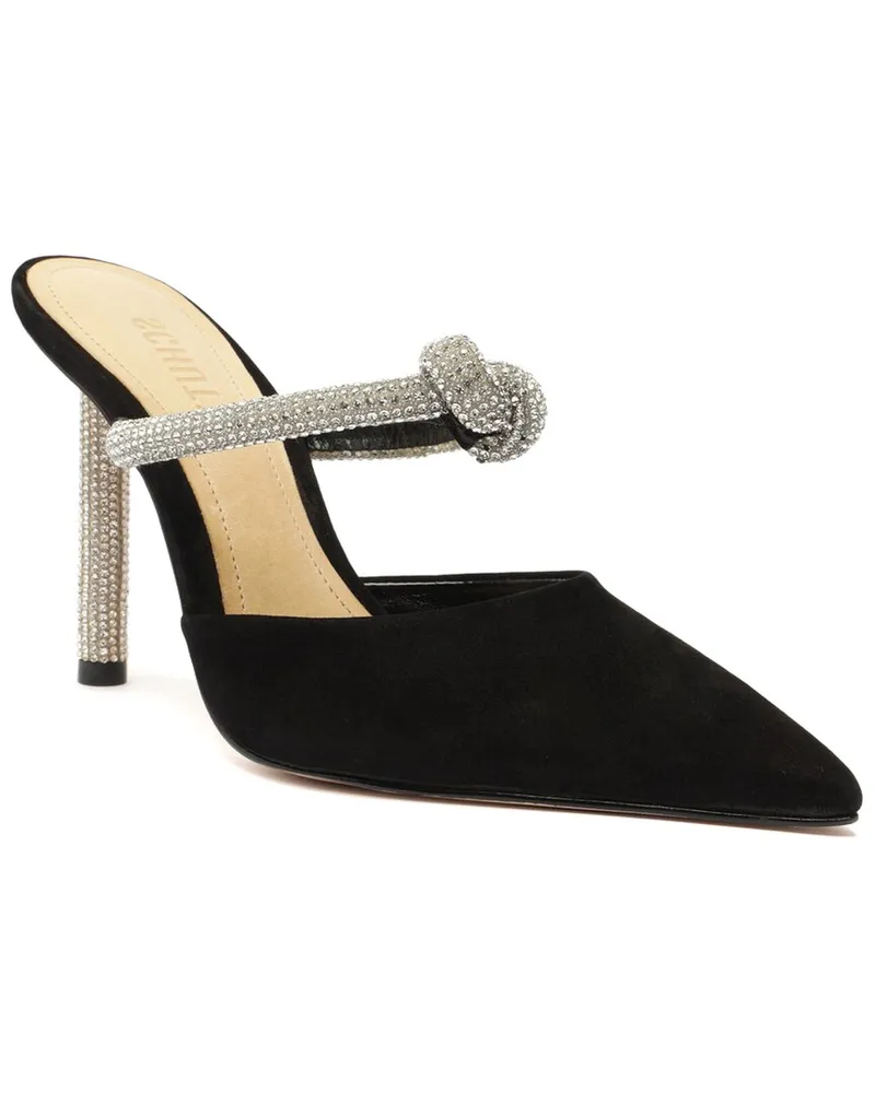 Schutz Pearl Glam Heel Nubuck Mule Nocolor