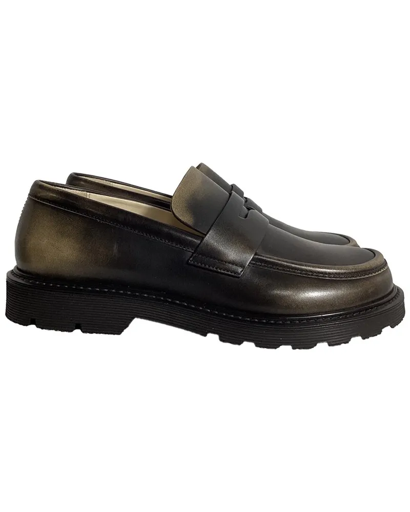 Loewe Women's Leather Blaze Brushed-Effect Loafer (Authentic Pre-Loved Nocolor