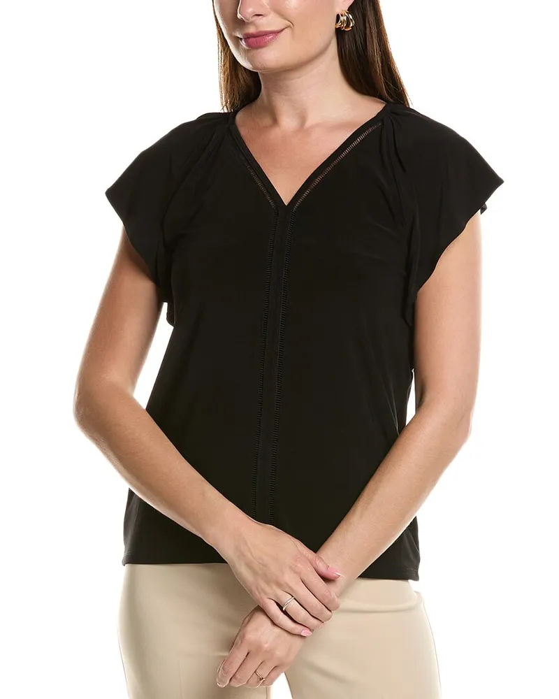 Anne Klein Harmony Knit Top Black