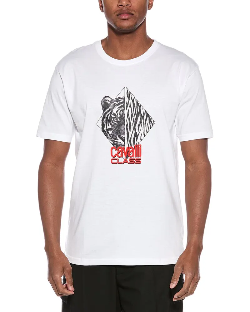 Roberto Cavalli Graphic T-Shirt White