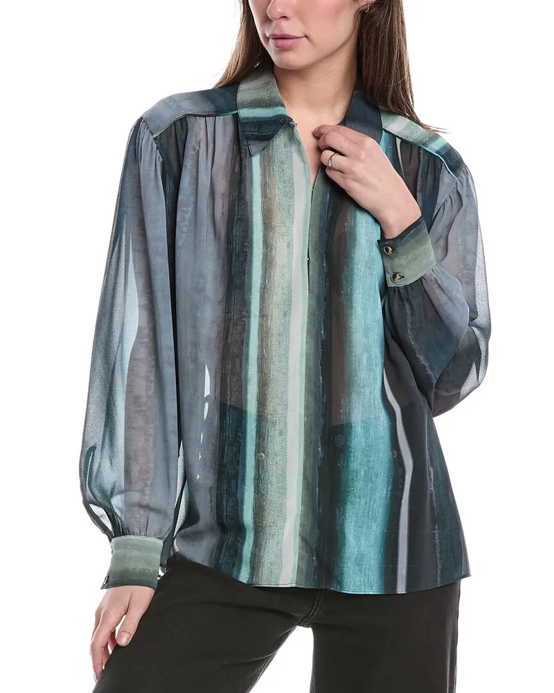 Rag & Bone Emmy Stripe Top Grey