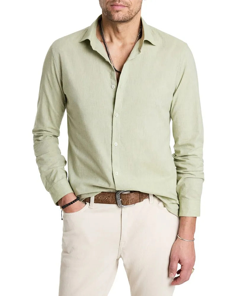 John Varvatos Spread Collar Shirt Nocolor