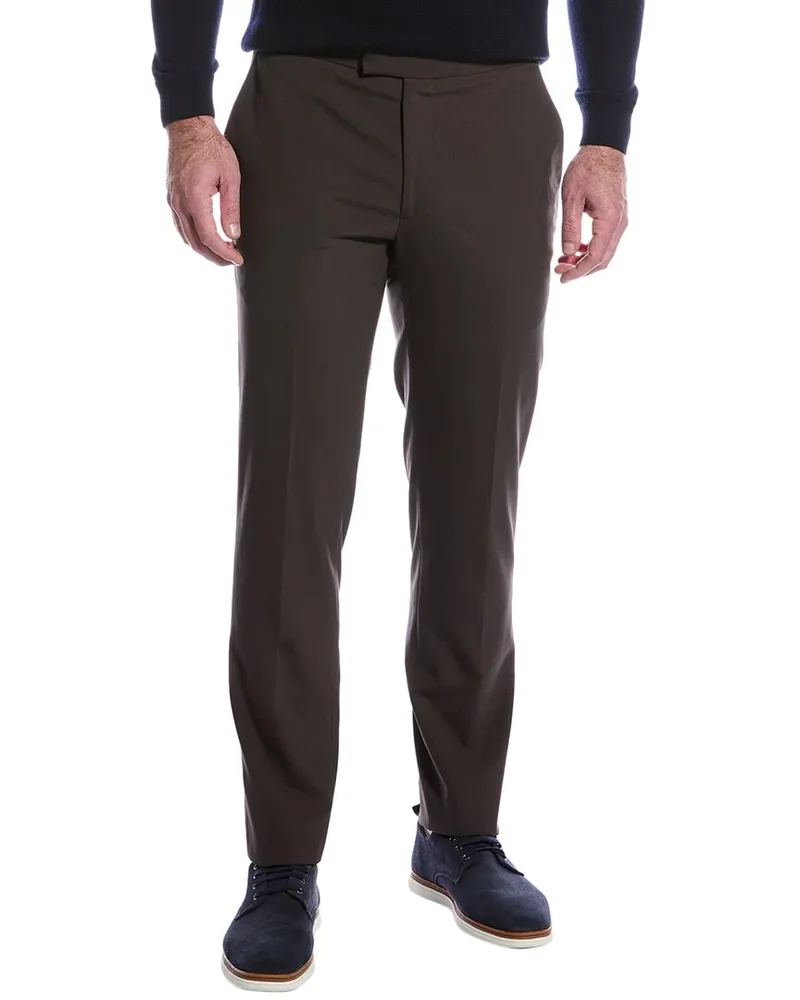 Reiss Roll Plain Mixer Trouser Brown