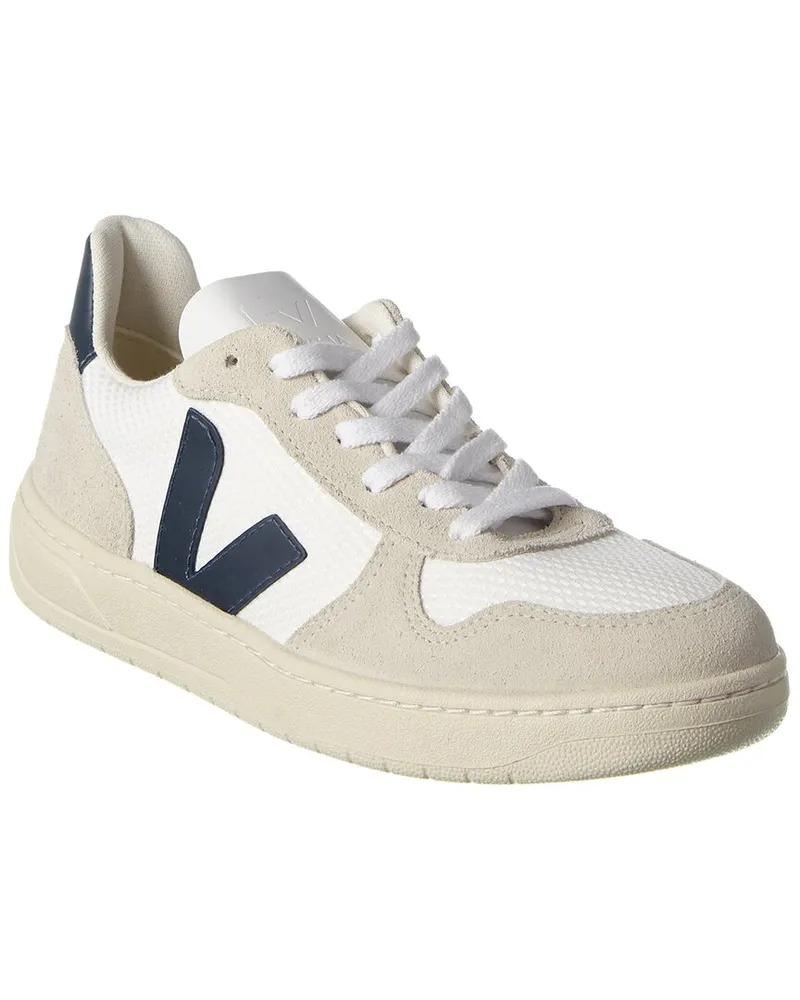 VEJA V-10 Suede-Trim Sneaker Nocolor